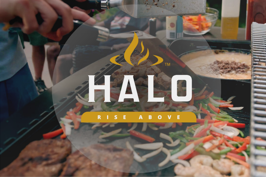 Cooking food on HALO Griddle