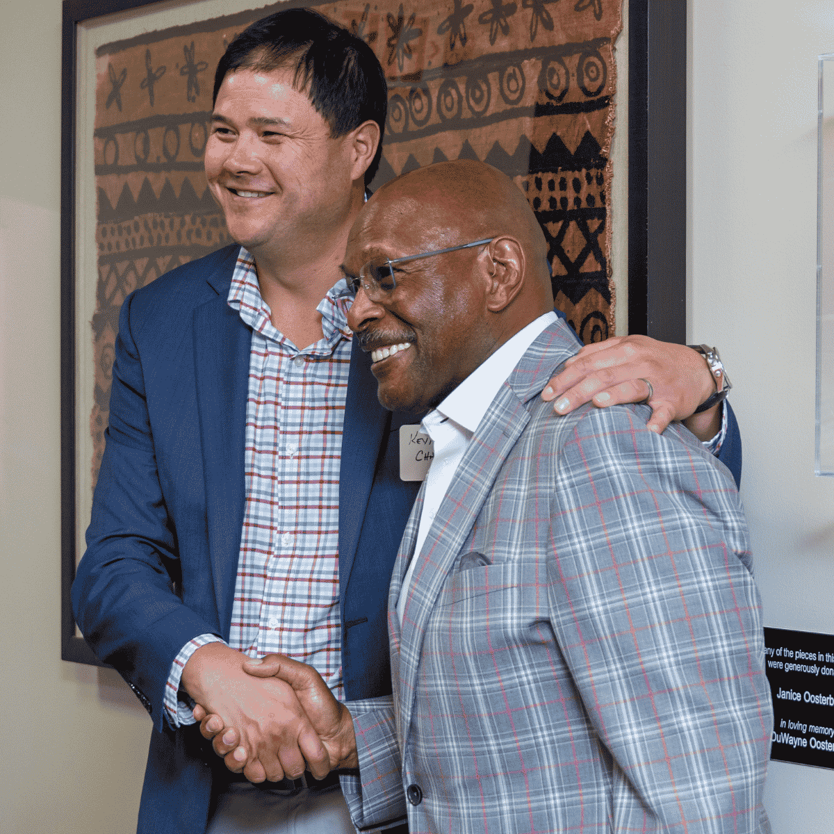 Two men shaking hands